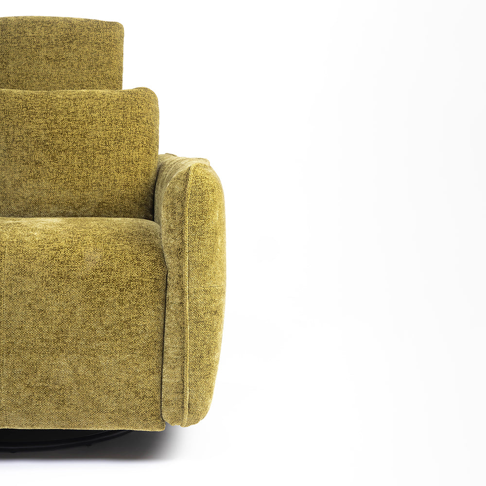 Plywood Catar Polyester Recliner