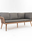 Mira 5-Seater Timber Outdoor Sofa Set with Glass Table