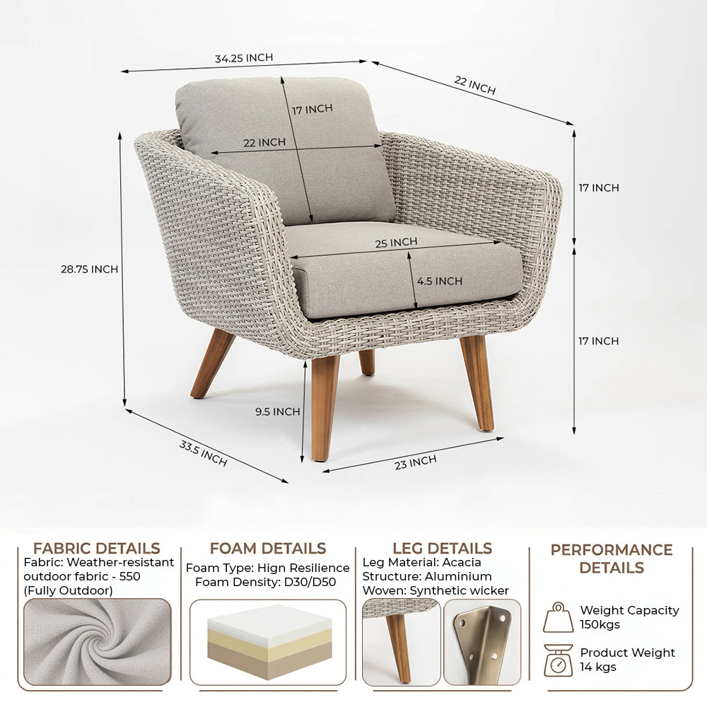 Circa Timber Outdoor Sofa Chair