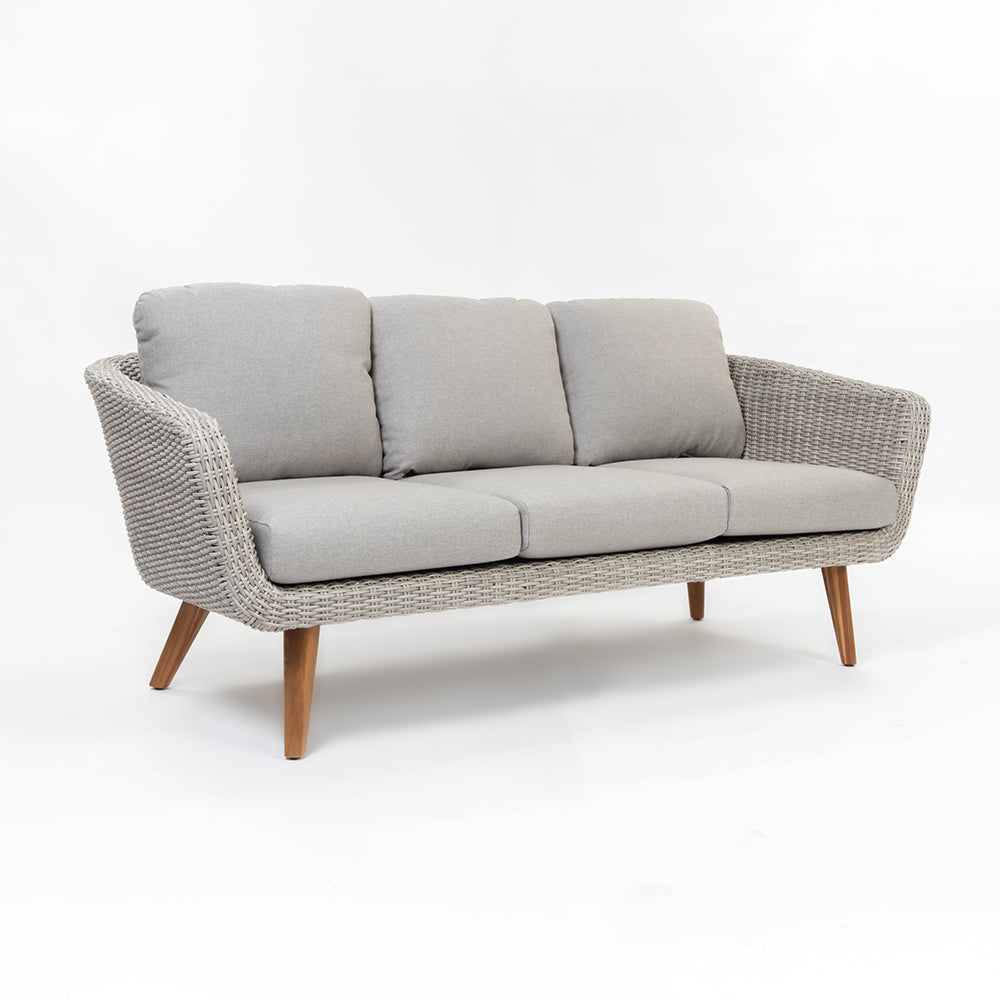 Circa 5-Seater Timber Outdoor Lounge Set with Glass Table - All Sofa (3 Seater) Chair Coffee Table