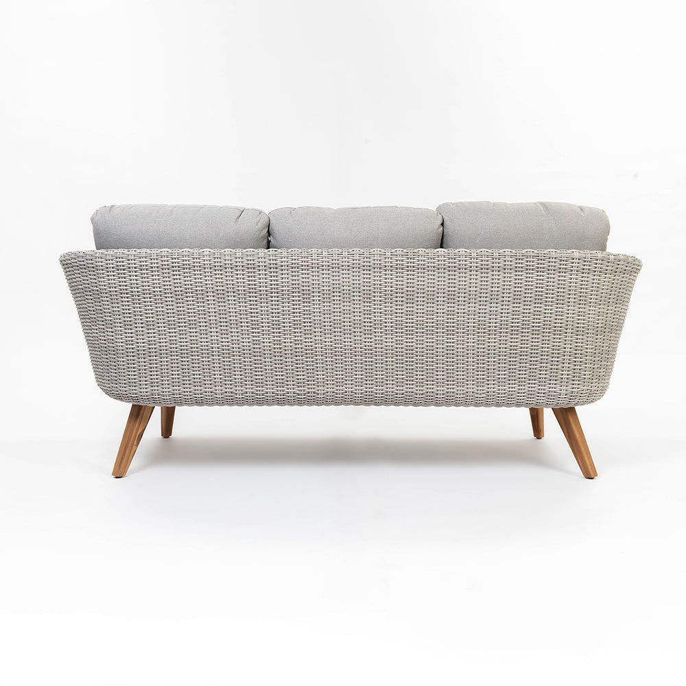 Circa 5-Seater Timber Outdoor Lounge Set with Glass Table - All Sofa (3 Seater) Chair Coffee Table