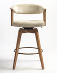 Abnor Wooden Swivel Bar Chair