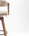 Abnor Wooden Swivel Bar Chair
