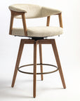 Abnor Wooden Swivel Bar Chair