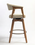 Abnor Wooden Swivel Bar Chair