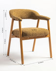 Mustard Beech Wood Dining Chair