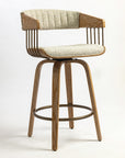 Doja Wooden Swivel Counter Chair