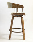 Doja Wooden Swivel Counter Chair