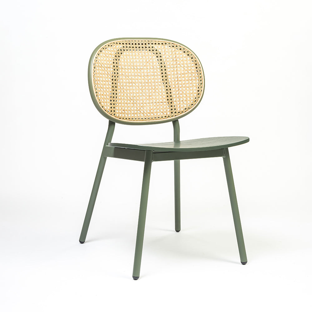 Mantis Plywood Semi Outdoor Dining Chair with Metal