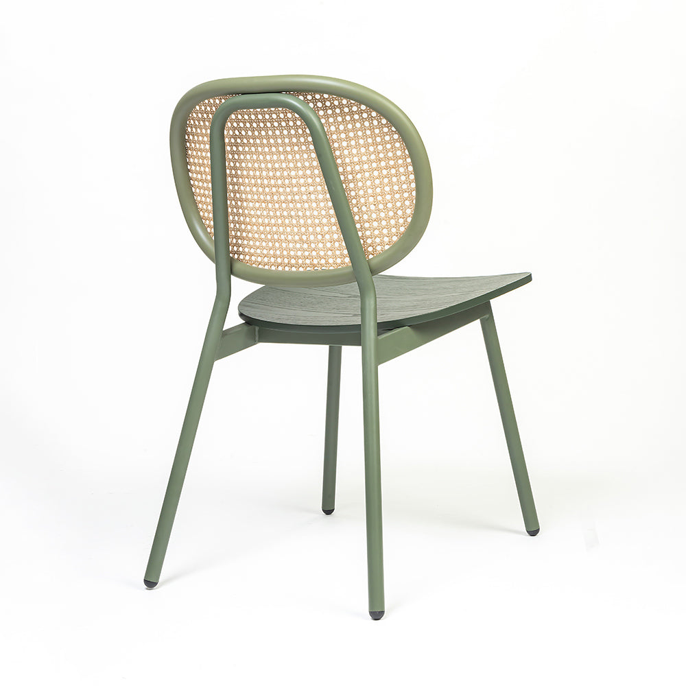 Mantis Plywood Semi Outdoor Dining Chair with Metal