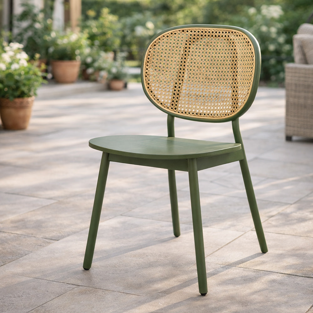 Mantis Plywood Semi Outdoor Dining Chair with Metal