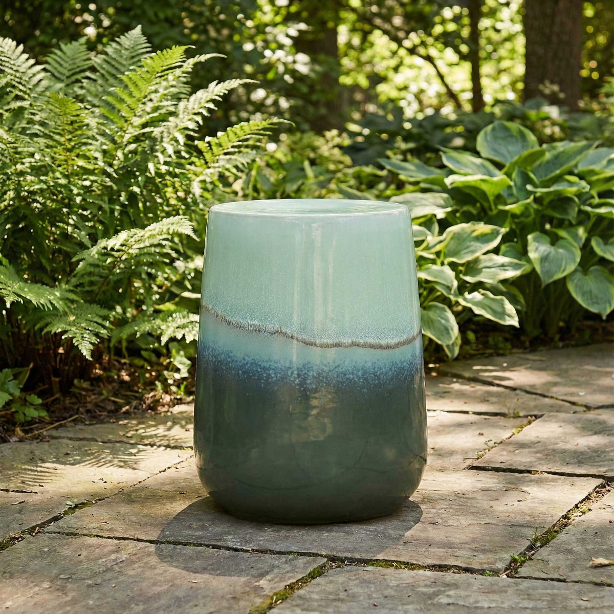 Bleach Ceramic Garden Stool