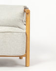 Mazzy Para Wood Arm Chair - Light Grey