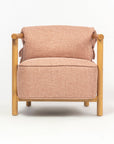 Mazzy Para Wood Arm Chair - Rose Brown