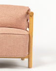 Mazzy Para Wood Arm Chair - Rose Brown