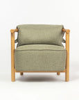 Mazzy Para Wood Arm Chair - Sage Green