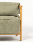 Mazzy Para Wood Arm Chair - Sage Green