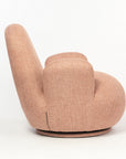 Liana Wooden Swivel Lounge chair - Rose Brown