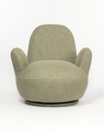 Liana Wooden Swivel Lounge chair - Sage Green
