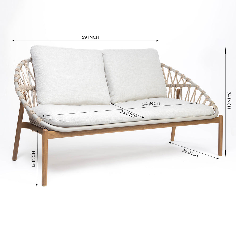 BreezeLine Outdoor 2 Seater Sofa