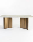 Omar Marbel 8 Seater Dining Table with Iron - Brass