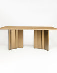 Omar Marbel 8 Seater Dining Table with Iron - Brass