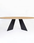 Bootsy Marbel 8 Seater Dining Table with Iron - Black