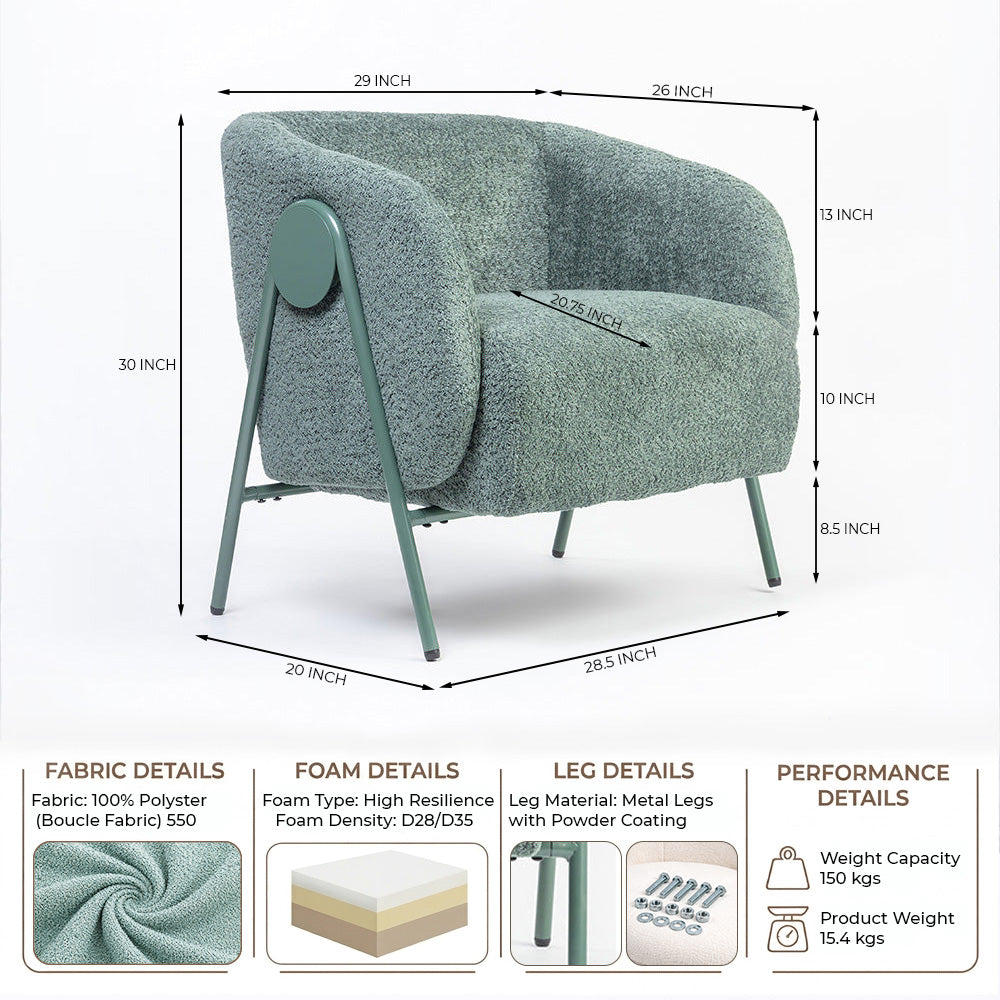 Sunbeam Lounge Chair - Green