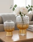 Lavande Charm Glass Vase set of 2