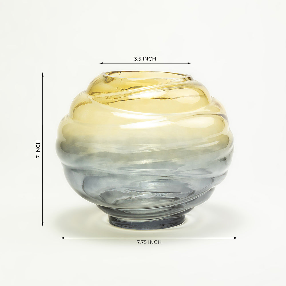 Dynaris Edge Glass Vase Set of 3 - Medium