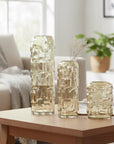 Eterna Yuhan Glass Vase set of 3