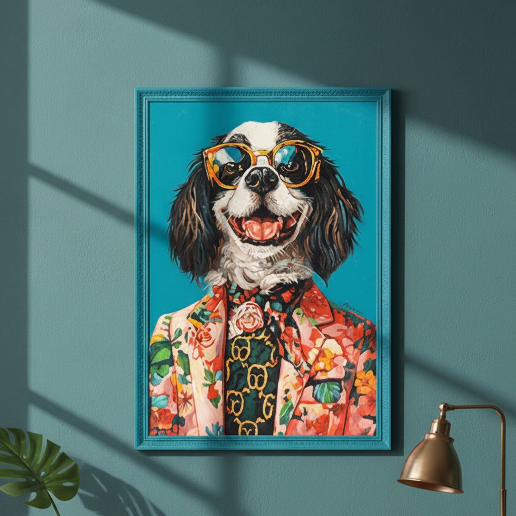 Midnight Paws Wall Painting
