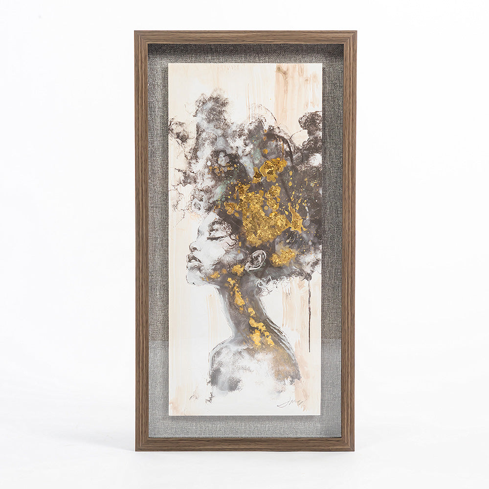 Woman of the Wild Hue Wall Painting