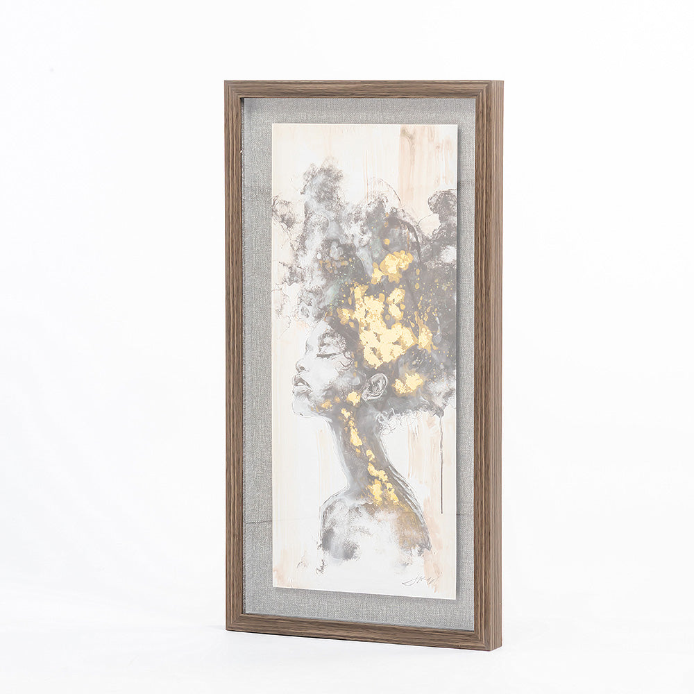Woman of the Wild Hue Wall Painting