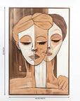 Two Faces, One beauty Wall Painting