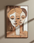 Two Faces, One beauty Wall Painting