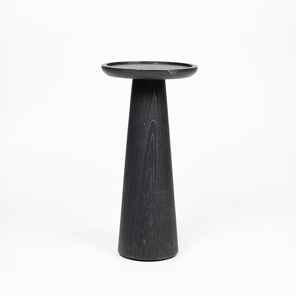 Arclume Black Round Pedestal Table - Large