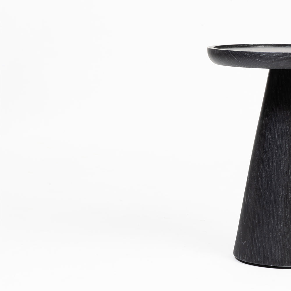 Arclume Black Round Pedestal Table - Small