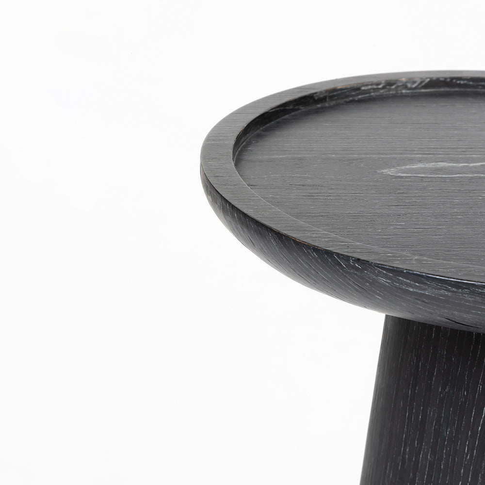 Arclume Black Round Pedestal Table - Small
