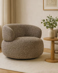 Velmora Erika Swivel Sofa - Taupe