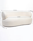 Sofelle Aicelle 2 Seater Sofa - White