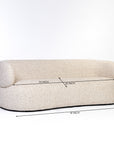 Calmire Arnies 3 Seater  Sofa - Beige