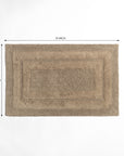 Rosavyn Bloom Bath Mat - Beige