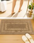 Rosavyn Bloom Bath Mat - Brown