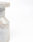 Banach Butterscotch Marble Accent Table