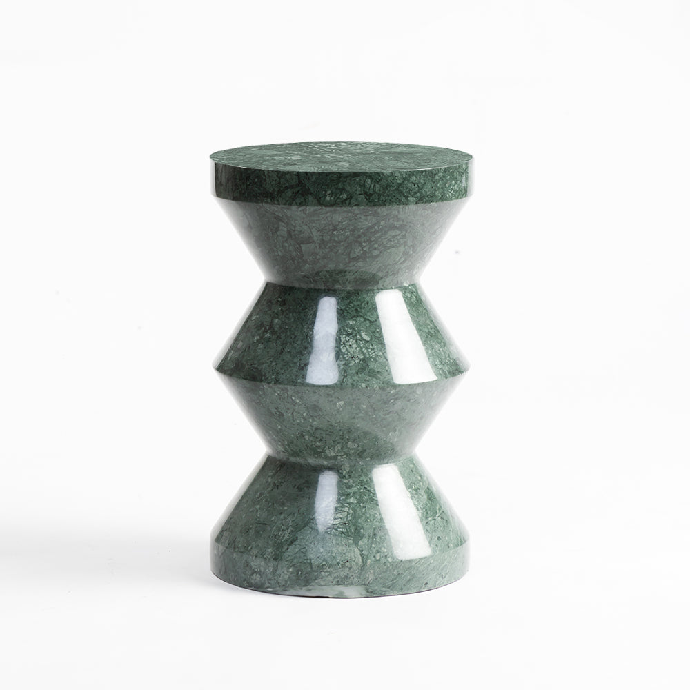 Mantis Green Marble Accent Table