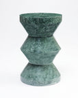 Mantis Green Marble Accent Table