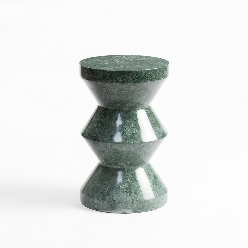 Mantis Green Marble Accent Table