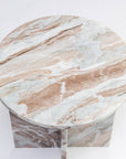 Roscoe Butterscotch Marble Accent Table
