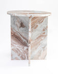 Roscoe Butterscotch Marble Accent Table